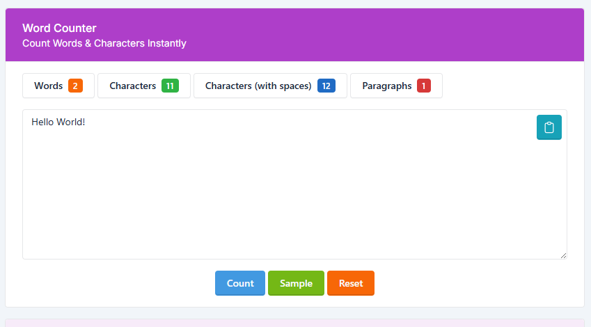 Free Character & Reading Time Tool for SEO